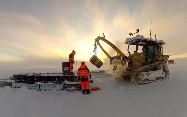 Working at the fuel depot - by Ian Prickett