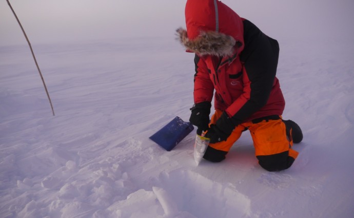 Snow Sampling by Brian Newham